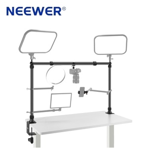 Soporte <span class=keywords><strong>de</strong></span> Escritorio Metálico NEEWER NK002 con 2 Cabezales <span class=keywords><strong>de</strong></span> Bola y Super Clamp para Cámara, Accesorio para <span class=keywords><strong>Estudio</strong></span> Fotográfico NK002 - Product Image 1