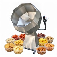 Machine à enrober les cacahuètes aux arômes de poulet pour snacks chinois, machine à aromatiser les aliments