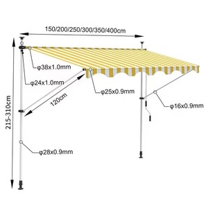 Base Rectangular de Aleación de Aluminio <span class=keywords><strong>para</strong></span> Sombrillas, Asas <span class=keywords><strong>para</strong></span> Sombrillas en Voladizo, Poliéster <span class=keywords><strong>para</strong></span> Exteriores, Patio, Terraza - Product Image 4