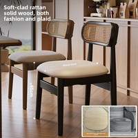 Chaise de salle à manger convertible moderne en bois massif, mobilier écologique pour la maison, idéale pour les tables de salle à manger et les restaurants