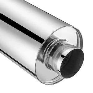 T304 Acero inoxidable 4,0 en entrada 18 en Resonador de escape general 12 en cuerpo 8 en diámetro - Product Image 4