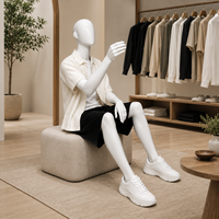 Ensemble de mannequins abstraits homme-femme, figurines de présentation corps entier pour les marques de vêtements, les magasins de détail et le merchandising visuel