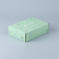 Boîte d'expédition en carton ondulé sur mesure, emballage pliable avec fermeture adhésive et bande de déchirement pour la livraison