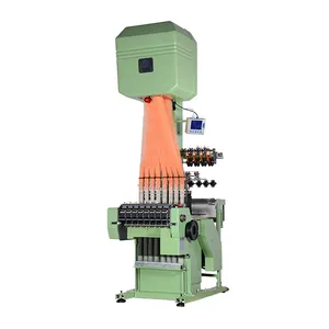 High efficiency electronic computerized textile narrow fabric elastic belt jacquard loom weaving machine