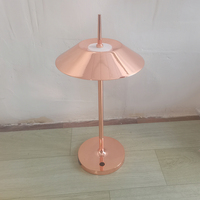Lampe de Table en or Rechargeable à capteur tactile, lampe de bureau sans fil pour Bar Restaurant café salon