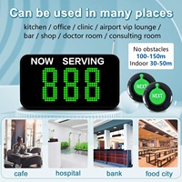 Sistema Inalámbrico de Gestión de Colas, Conjunto Completo con Dispensador de Tickets, Pantalla LED y Botón de Llamada para Hospitales, Clínicas, Hoteles, Cafeterías y Farmacias