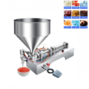Spot <strong>Goods</strong> Semi Automatic Pneumatic Piston Filling Machine for Liquid <strong>Paste</strong> Juice Bottle Filling, High Accuracy Factory Supply - Product Image 2