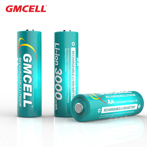 GMCELL 2Pcs Blister 14500 AA 1<strong>.</strong>5V Boost Rechargeable Lithium Battery 3000mWh(2000mAh) 1000 Cycles for Flashlight Mouse - Product Image 1