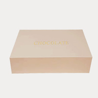 Boîte cadeau de luxe pour chocolats, truffes et bonbons, personnalisée, recyclable, imperméable, avec laminage mat et gaufrage, écologique