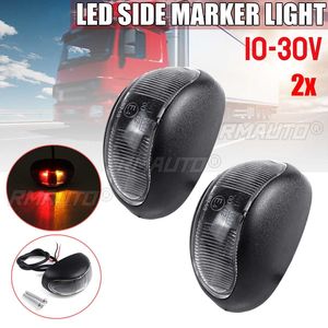 2 pièces Feux de position latéraux LED 10-30V pour voiture, camion, remorque, poids lourd, bus, pick-up, avec fonction clignotant et feu de gabarit - Product Image 1