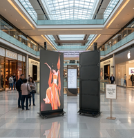 Afficheur numérique LED P2.5 à épissure sans soudure, mur vidéo sur pied, écran publicitaire, télécommande, animation, prise en charge SDK