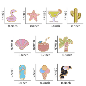 Chine fabricant couleur émail broche broche arbre oiseau crème glacée motif conception petites épinglettes - Product Image 6