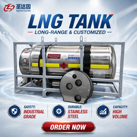 Cilindro Criogénico Personalizado de 335L para Vehículos de GNL, Juego de Válvulas Premium Totalmente Instrumentadas, Manómetro, Válvula de Seguridad, Configuración OEM