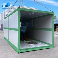 Zhongnan Maison pliable de 20 pieds Maison mobile modulaire de luxe Bureau Maison préfabriquée en conteneur pliable à vendre