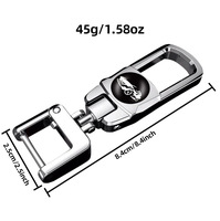 Porte-clés de luxe en alliage de zinc pour Mercedes-Benz, Geely, Chery, Changan, Volkswagen, Nissan - OLIVER Anneaux de fixation réversibles et pendentifs
