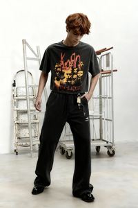 Maglietta da uomo a manica corta Vintage retrò a manica corta con stampa a tema <span class=keywords><strong>Rock</strong></span> <span class=keywords><strong>Band</strong></span> - Product Image 2