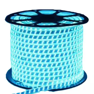 2023 New IP67 Outdoor-Proof Flexible 5050 RGB LED Strips High-Voltage 50m RGB Light Strip Lights Wholesale Waterproof ROHS CE