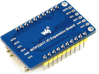 Tarjeta de Expansión de E/S AISmartlink Waveshare MCP23017 con Interfaz I2C, Expande 16 Pines de E/S, Permite Apilar 8 Unidades