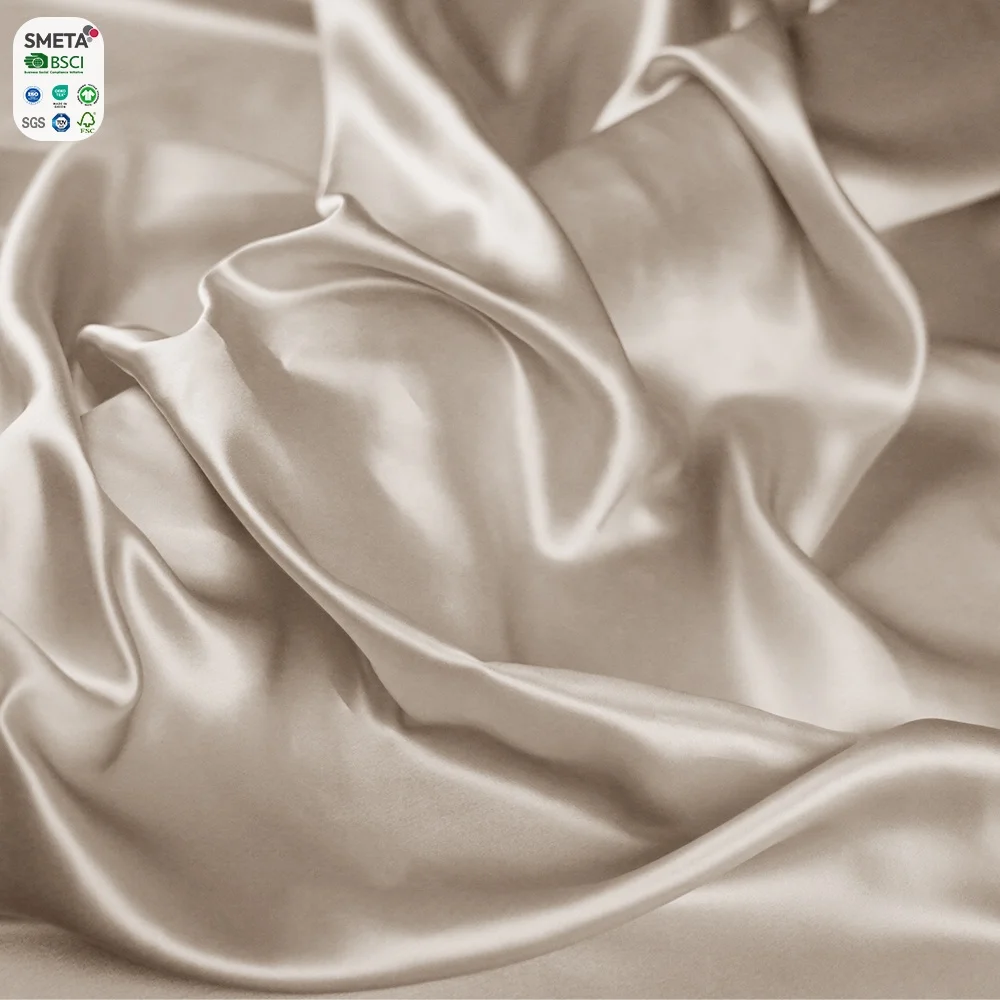 Wholesale Silk Fabric 22Momme 100% Mulberry Silk Charmeuse Fabric for Dress