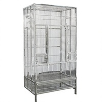 Cage de transport pour oiseaux en acier inoxydable 304 EUR PET, grande volière extérieure pour ara et perroquet