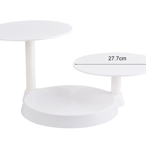 Support à gâteau à 4 étages, plateau de service pour cupcakes, rond, pour support à gâteau de mariage, outils pour gâteaux de fête - Product Image 4