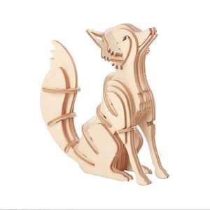 Rompecabezas de animales de simulación personalizado, juguete de BOA, corte láser, forma irregular, rompecabezas de madera de ciervo Sika - Product Image 3