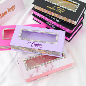 Glitzer-Diamant-Wimpernverpackungsbox mit Flauschigen 8mm-25mm 100% Echten Nerz-Wimpern Großhandel Wimpern-Anbieter - Product Image 3