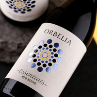 Étiquette de vin personnalisée en papier texturé de luxe avec impression UV en relief, dorure à chaud cuivre et gaufrage 3D