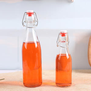 750ml Classique Unique Facile Flip Couvercle Transparent Boisson Bière Vin Bouteilles D'eau En <span class=keywords><strong>Verre</strong></span> Swing Top Bouteille En <span class=keywords><strong>Verre</strong></span> avec Bouchon Hermétique Bouchon - Product Image 4