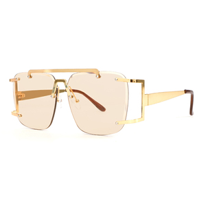 Gafas de sol cuadradas sin montura extragrandes para <span class=keywords><strong>hombre</strong></span>, nueva moda 2026, <span class=keywords><strong>lentes</strong></span> antirreflectantes con degradado para mujer, gafas de conducción de doble viga - Product Image 6