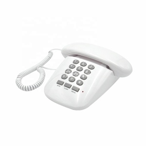 Telefono Fisso Retrò <span class=keywords><strong>con</strong></span> Cavo e Tasti Numerici, Funzione di Richiamata e Ultimo <span class=keywords><strong>Numero</strong></span> per Decorazione Domestica - Product Image 4