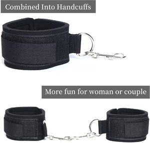 Set de Restricciones para <span class=keywords><strong>Bondage</strong></span> Sexual, Correas Ajustables para Muñecas y Muslos, Esposas para Piernas, para Parejas Principiantes en SM - Product Image 5