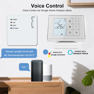 HY010 RF <span class=keywords><strong>sans</strong></span> <span class=keywords><strong>fil</strong></span> Thermostat plancher chauffant Smart Life maison hôtel WiFi chaudière à <span class=keywords><strong>gaz</strong></span> 5A - Product Image 6