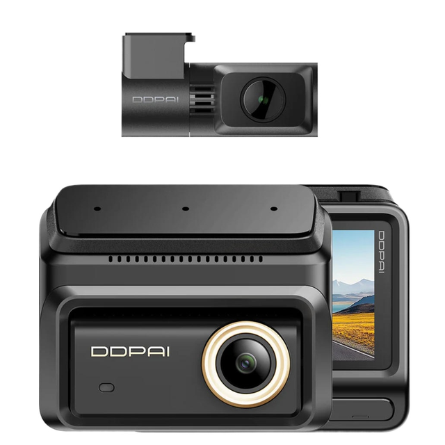 DDPAI Z90 Pro Dual Dash Cam Video Recorder ADAS Smart Voice Control 5GHz Wi-Fi Turbo for Instant Transfer 24/7 Parking Monitor