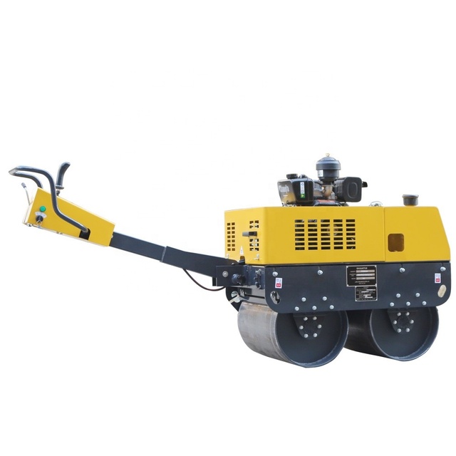 Handheld 2 Ton Vibratory Road Roller  Mini Road Roller Compactor  for Sale Walk-behind Double Drum Rollers