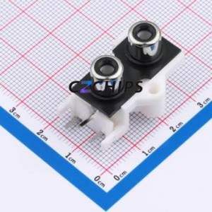 XDJK-0271-1650 RCA Connector Through hole Component (THT) Connector RCA Jack 2 Right Angle Insert 200mA - Product Image 1