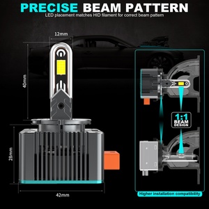 Bombilla LED D10 D1s para Faros Delanteros de Automóvil, Sin Errores, Canbus, 80 W, 20000 lm, Serie D, D1, D2, D3, D4, D5, D8, Luces de Xenón, Faros Delanteros LED para Automóvil - Product Image 6