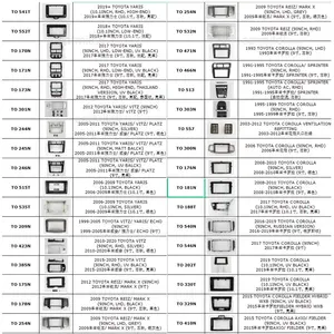 Dash kit de coche android panel de radio marco para Toyota land cruiser 2010 harrier landcruiser fj100 radio hilux 2006 prado 2012 tacoma