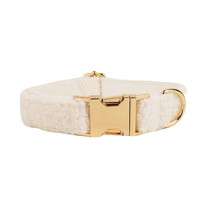 <span class=keywords><strong>Collar</strong></span> de Lujo para Perro de la Serie Oso de Peluche a la Moda, Nuevo Modelo de Poliéster Duradero con Decoración de Cinta Suave y Patrón Sólido - Product Image 1
