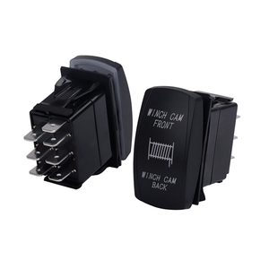 לוגו לייזר מותאם אישית להאיר פלסטיק ימית נדנדה כפתור לחיצת מתג ON-OFF רכב RV קוקה ספק מתג שינוי - Product Image 3