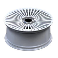 Jantes forgées JG Gris clair brillant à rayons multiples fins, jante en alliage de luxe VIP 17-22 pouces 5x112 5x114.3 pour berlines professionnelles, véhicules électriques et SUV