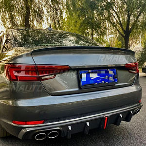 Alerón trasero para Audi A4 B9 2017 2018 2019 2020, material ABS, color negro o imprimado sin pintar, alerón trasero para Audi A4 B9 C - Product Image 4