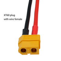 Offre Spéciale XT60 XT-60 connecteurs de balle en silicone 14 AWG fil RC Lipo batterie quadrirotor faisceau de câblage avec prises mâles femelles