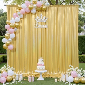 's New Polka Dot Gold-embossed Fabric Modern Birthday Decorations Easter <strong>Scene</strong> Arrangements Engagement Party <strong>Curtain</strong> - Product Image 6