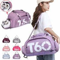 2024 nouveau sac de voyage Durable Portable en Nylon personnalisé YCH pour l'exercice de gymnastique sac de sport en tissu imperméable avec logo de marque sac de sport