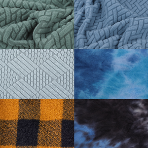 Hot Phong Cách 260gsm Dệt Kim, mùa xuân Mềm Xử Lý Đàn Hồi Jacquard Vải Vải Phân Hủy Cực Fleece Đồ Ngủ Vải/ - Product Image 6