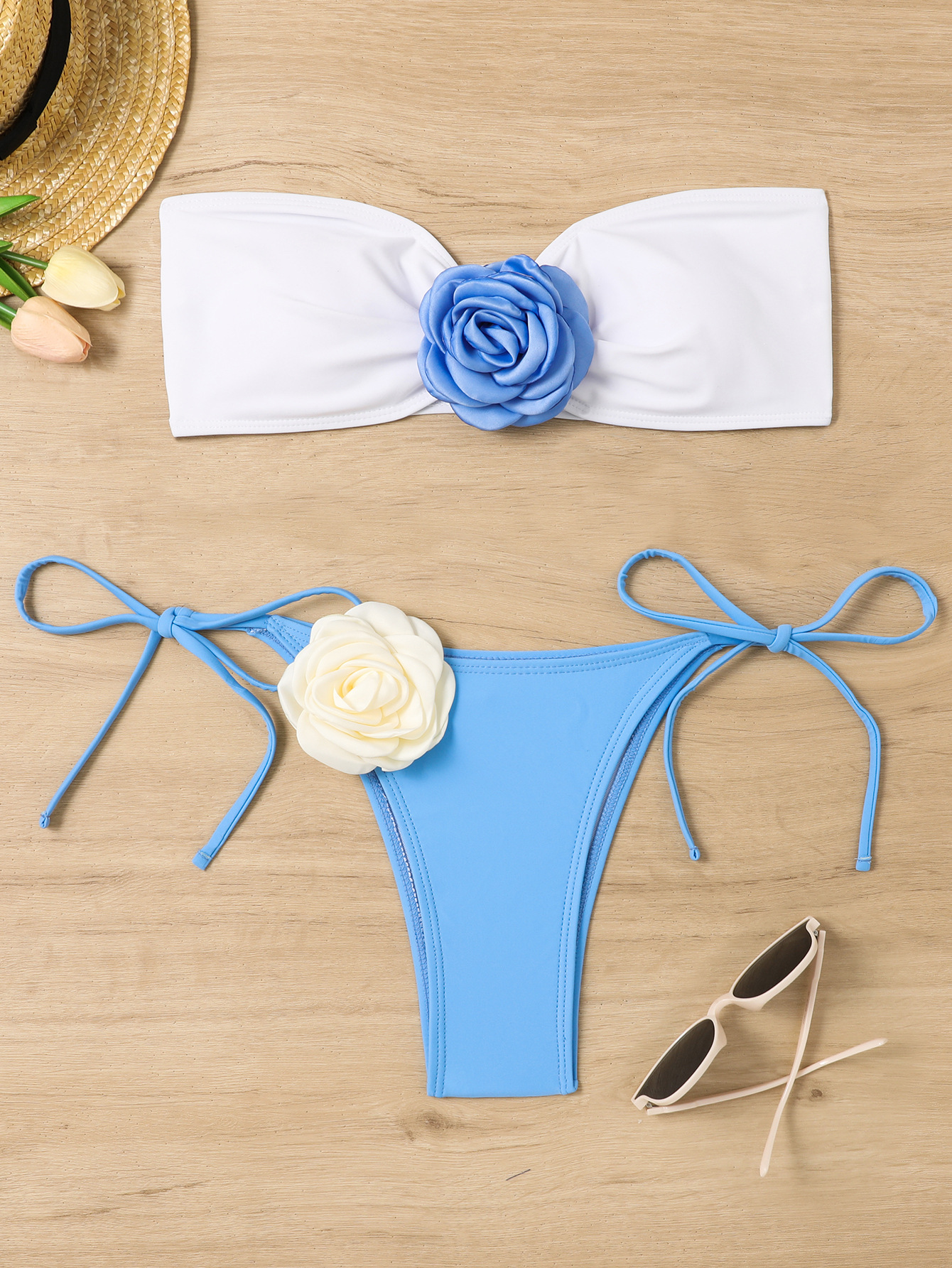 Blanco + azul