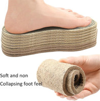 Semelles en feutre de laine écologiques et respirantes, 3 paires, semelles douces et chaudes en feutre pour bottes, 65 mm d'épaisseur, découpe libre, taille unique adaptable à la plupart des chaussures