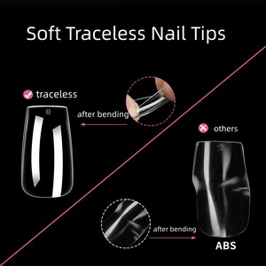 Puntas de Uñas de Gel Suave de Marca Privada, 150 Piezas, Almendradas, Cortas, Coffin, Largas, Cuadradas, para Salón de Uñas - Product Image 5