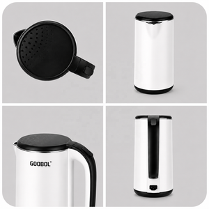 Bouilloire électrique en acier inoxydable 1,8 L 1500 W avec arrêt automatique 360° °   Bouilloire sans fil à ébullition rapide, multicolores, disponible en version OEM - Product Image 6